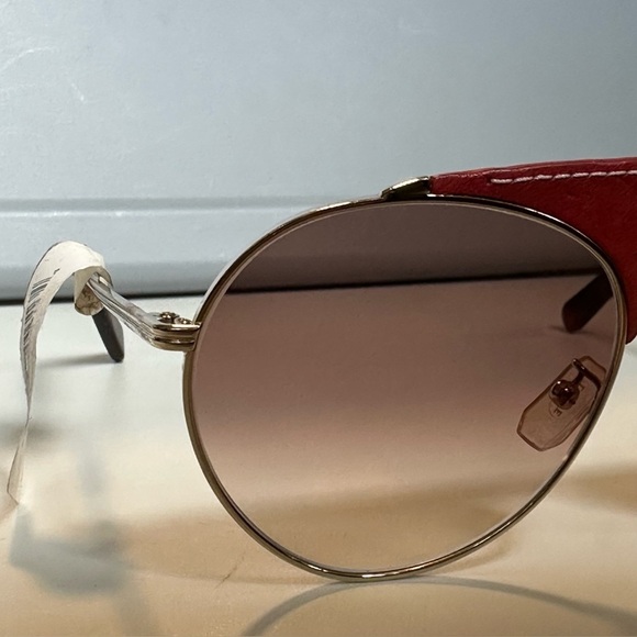 LOEWE Red‎ Leather Sunglasses Tortoise 
Plastic/Metal Women - Picture 9 of 11